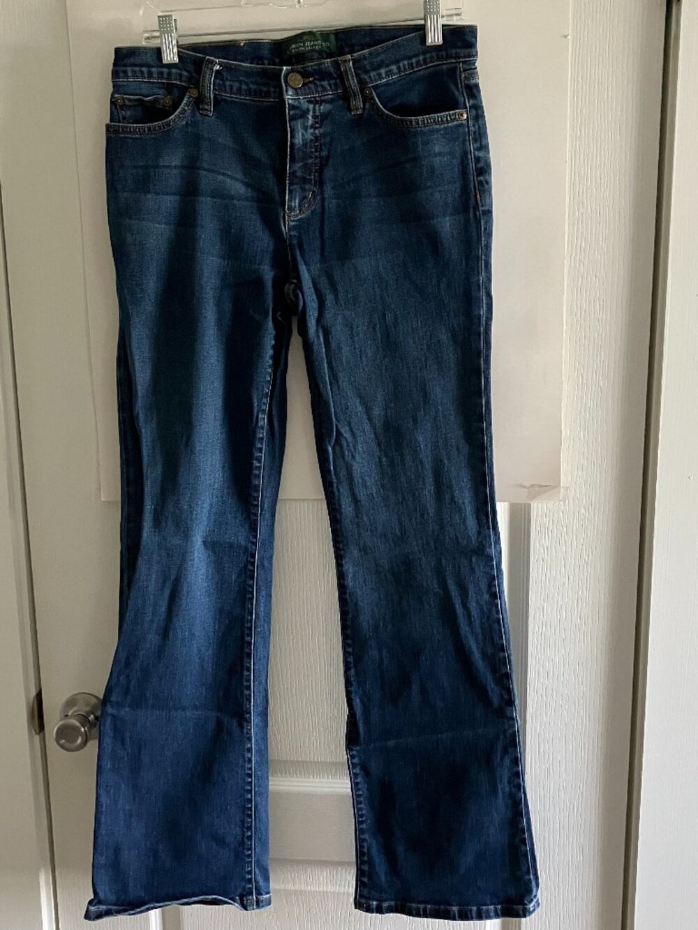 LRL Lauren Jeans Co Ralph Lauren Womens Size 6 Blue Straight Leg Denim